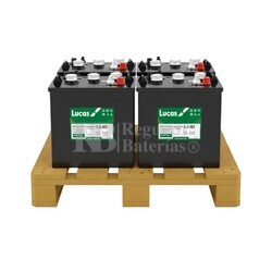 Pack 4 baterias LUCAS LC GC2 | 6 Voltios 225 Amperios C20